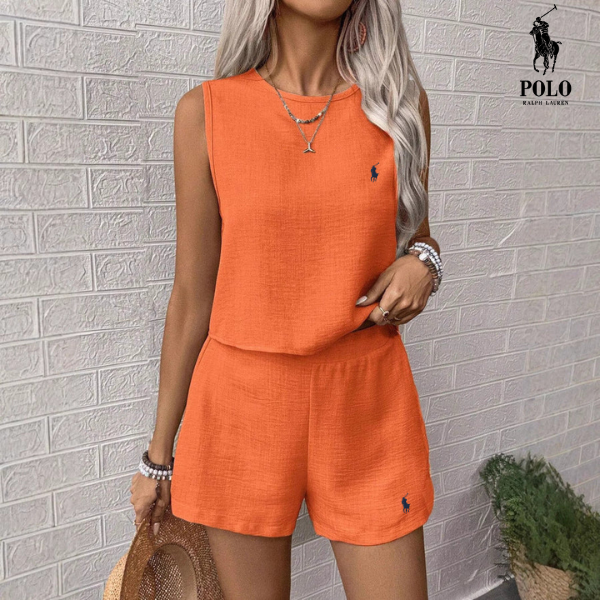 [Aprovecha 1, Recibe 2] Conjunto Completo de Lino Serenity de Dos Piezas por R. Ꮮаᴜгеn + Sombrero de Sol R. Ꮮаᴜгеn Incluido