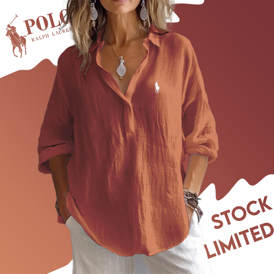 Camisa Holgada de Lino para Mujer
