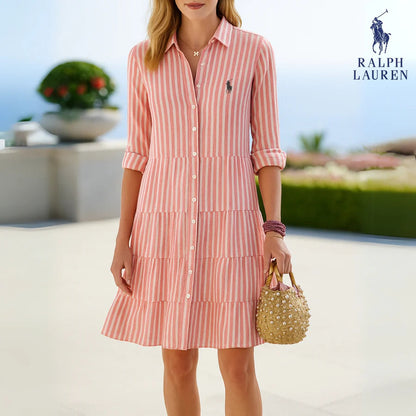 Vestido camisero a rayas, informal y chic: estilo ligero y veraniego